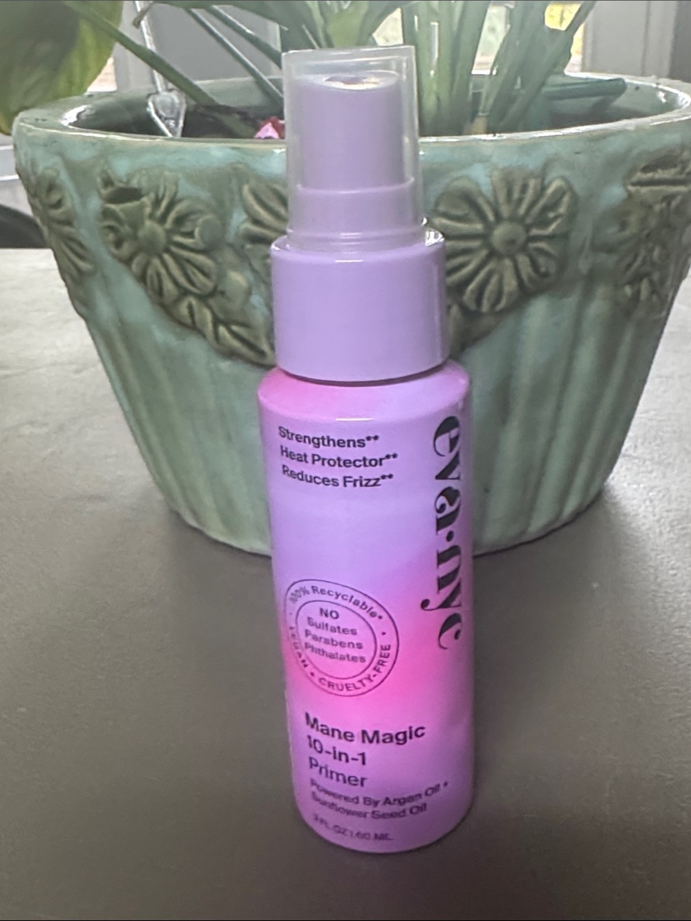 eva mendes for New York & Company Pink and Lavender Hair Primer Spray